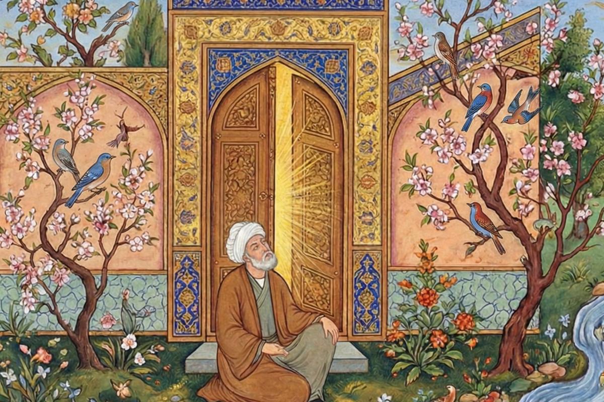 غزل ۷ - بنشسته‌ام من بر درت تا بوک برجوشد وفا