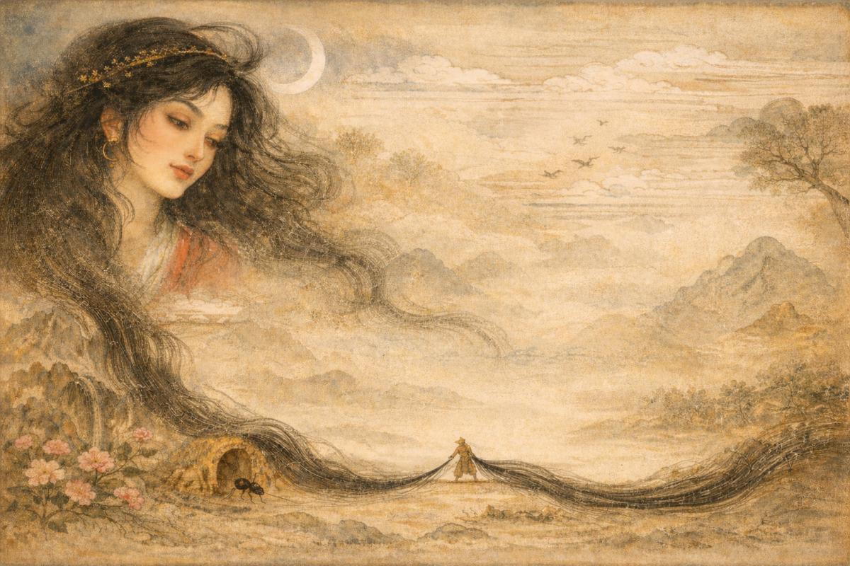 مورچهٔ خط تو، کرد چو موری مرا