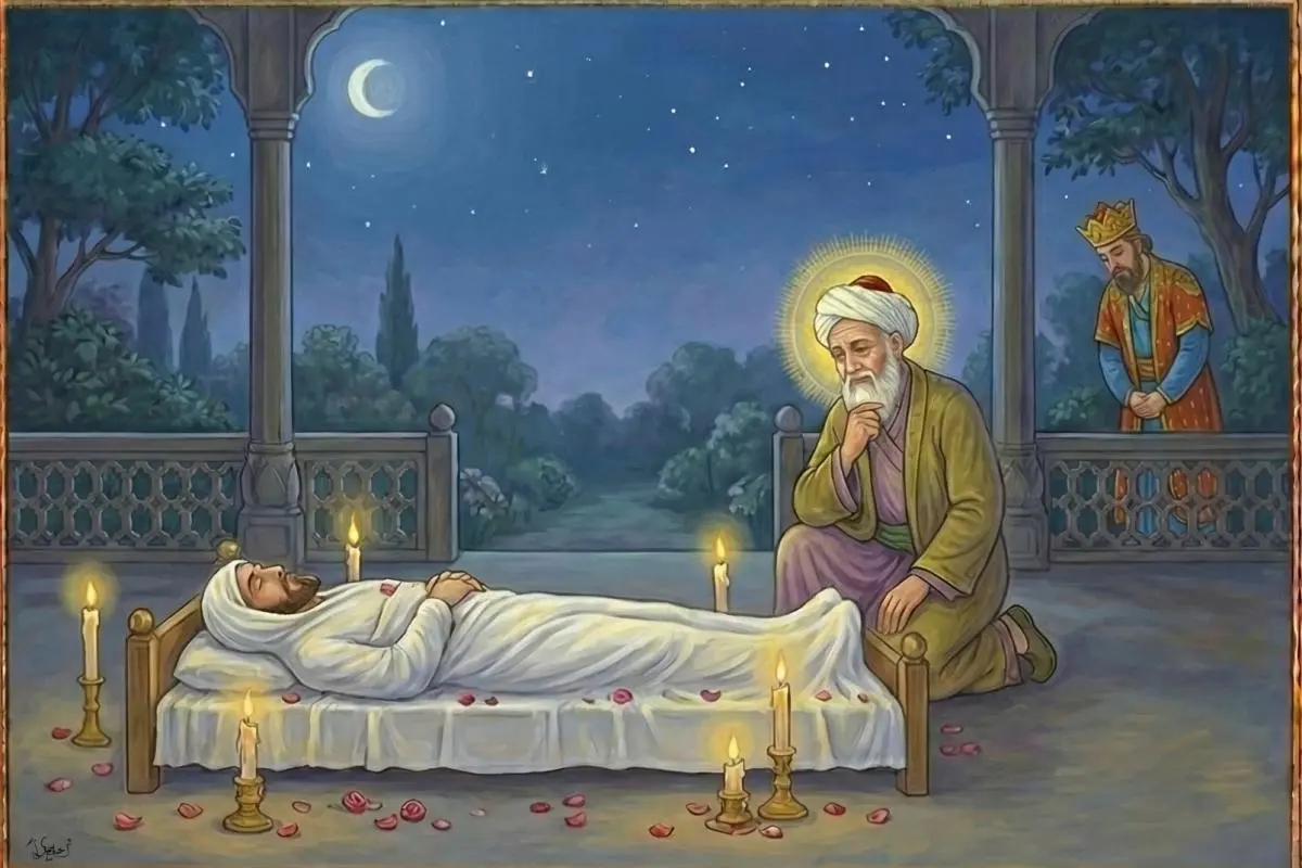 بیان آنکه کشتن و زهر دادن مرد زرگر به اشارت الهی بود نه به هوای نفس و تأمّل فاسد
