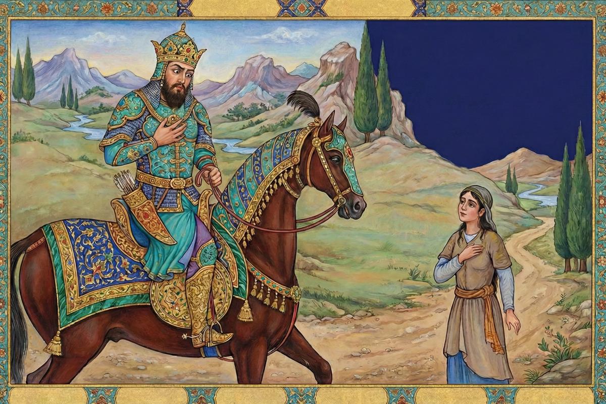 عاشق شدنِ پادشاهی بر کنیزکی و خریدنِ پادشاه، کنیزک را